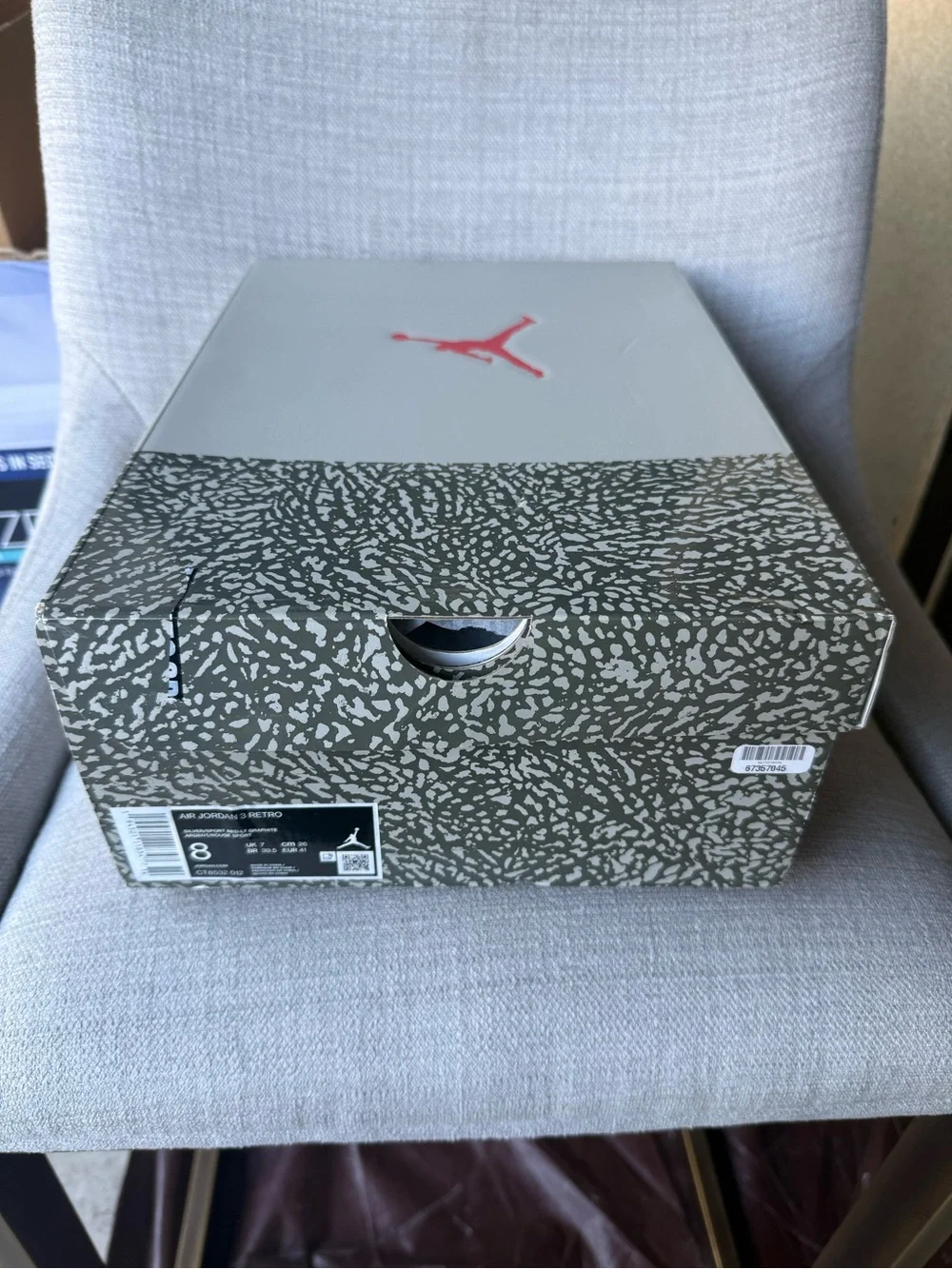 Air Jordan 3 Retro “Cool Grey” Men’s Size 8 | Excellent Condition | OG Box